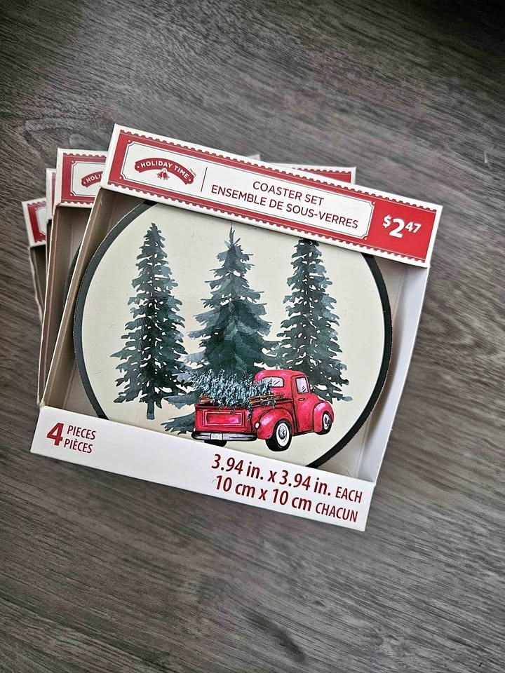 Brand's new christmas coasters