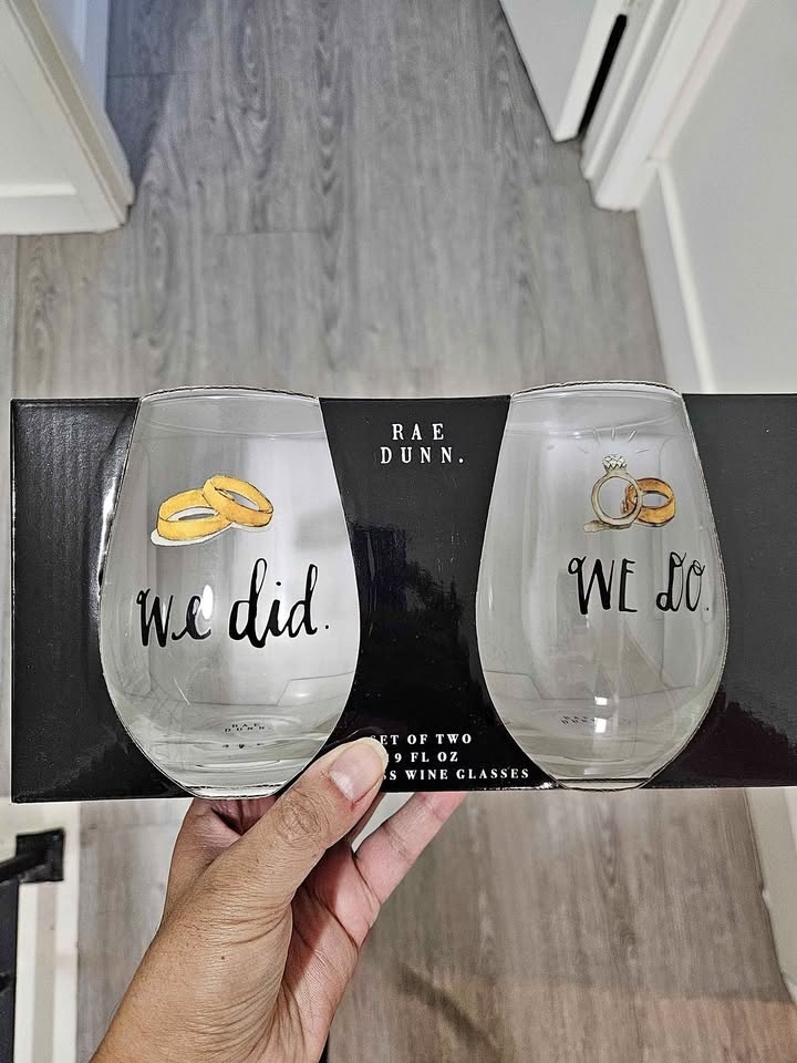 Rae dunn wine glasses wedding