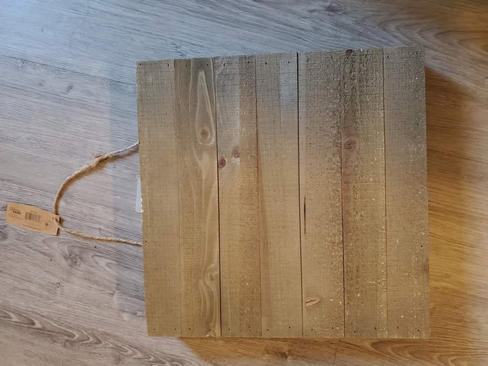 Brand new wooden plaque 14x14 inches