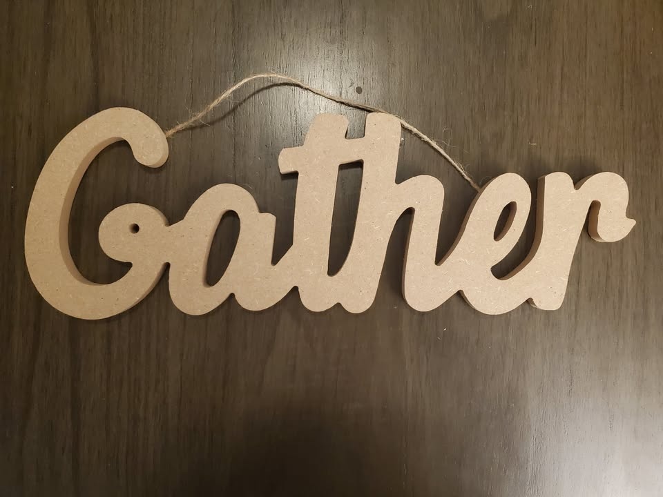 Free standing / hanging Gather sign