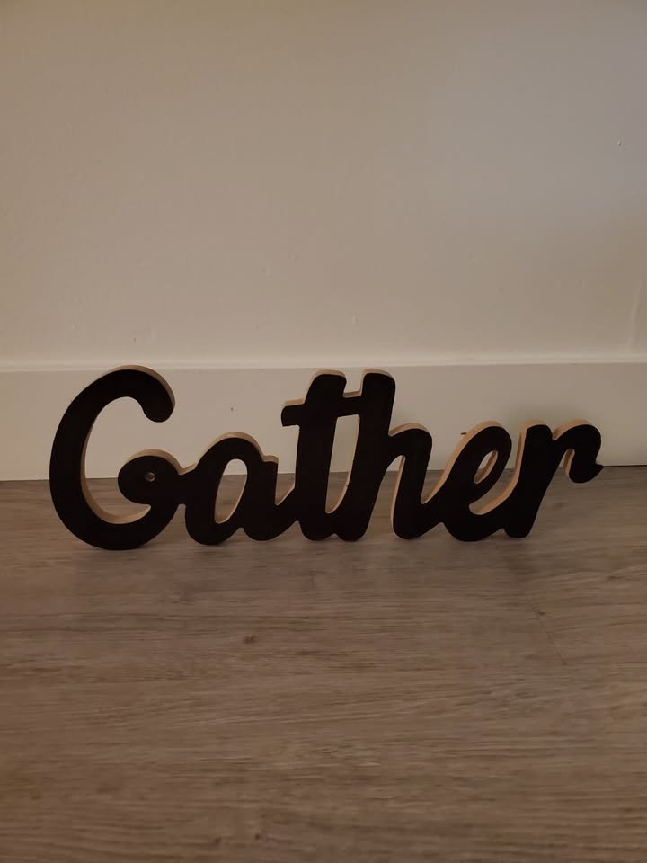 Free standing gather thanksgiving sign brand new