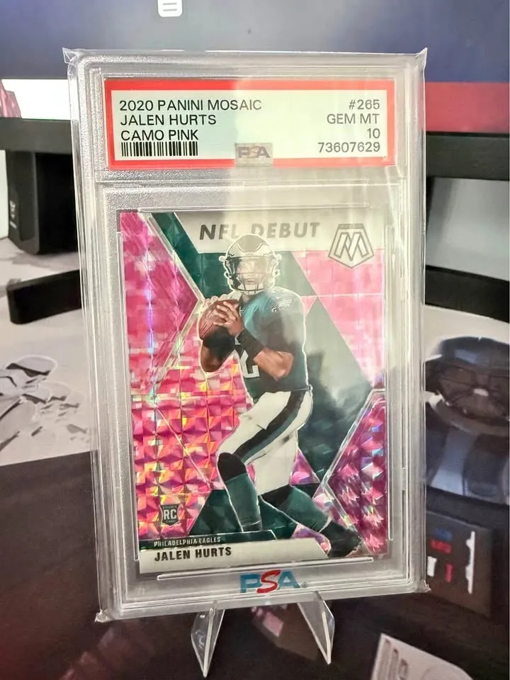 Jalen Hurts Camo Pink PSA10