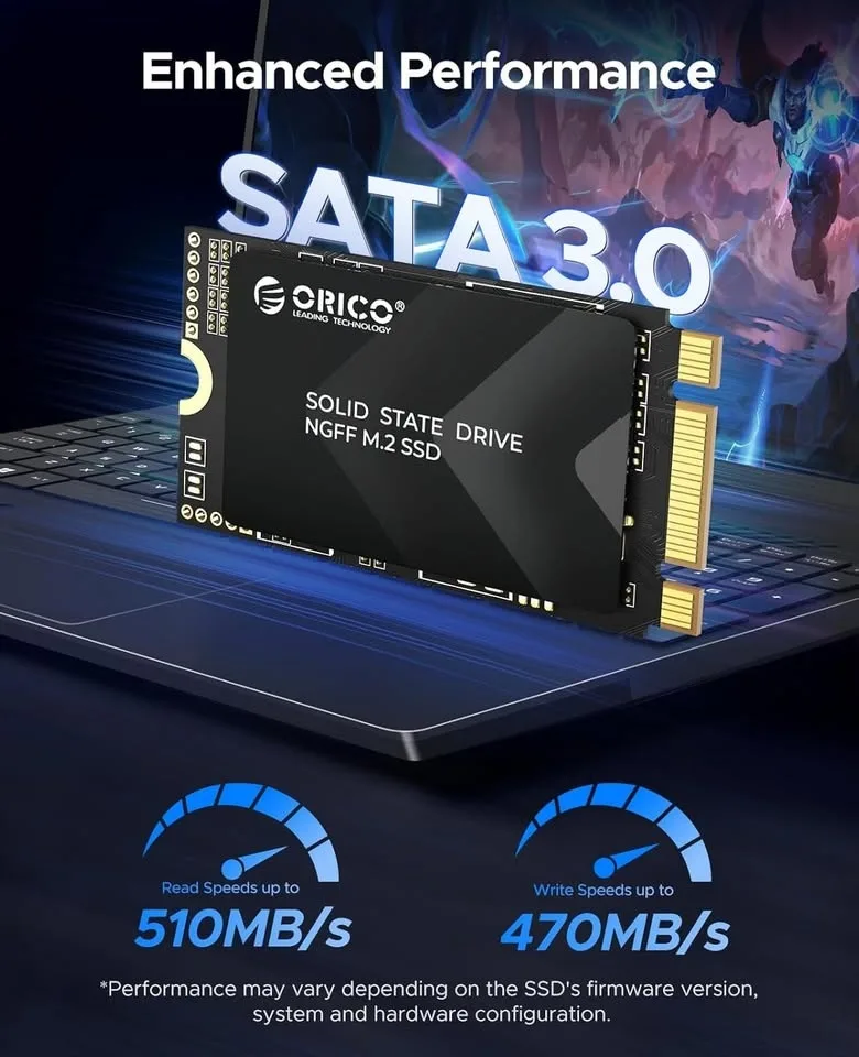 ORICO 512GB M.2 2242 SATA SSD image indicator(5)