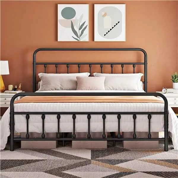 Full/Double Farmhouse Style Metal Platform Bed - BRAND NEW