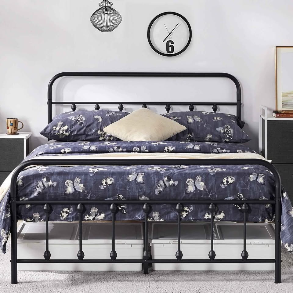 Queen Farmhouse Style Metal Platform Bed - BRAND NEW - photo 2