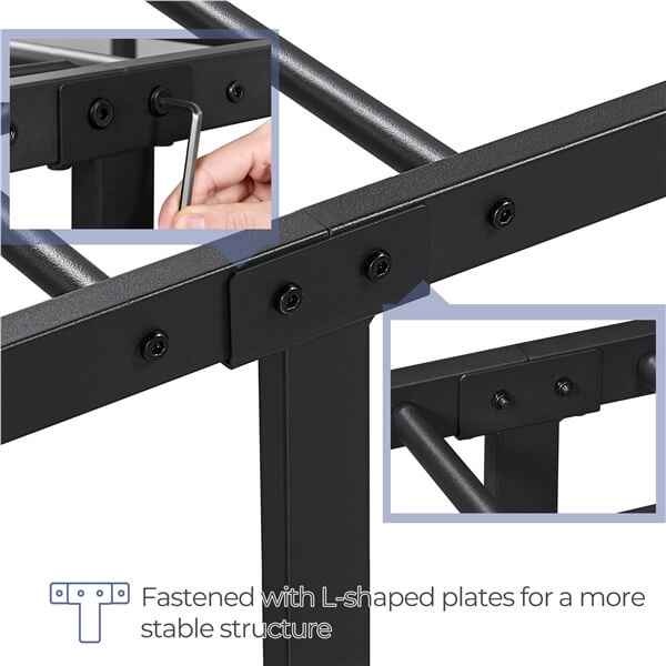 Queen Farmhouse Style Metal Platform Bed - BRAND NEW - photo 3