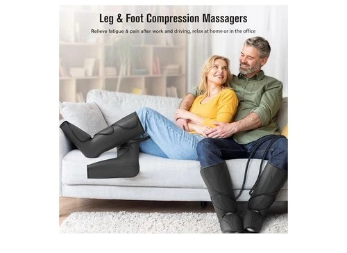 Air Compression Leg & Foot Massager Boots Heat & Vibration - photo 3