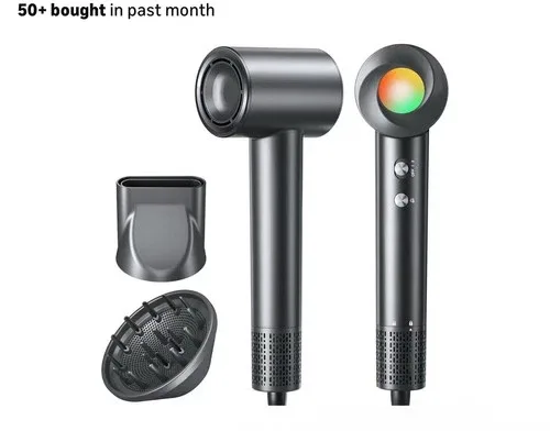 High-Speed Hair Dryer w/ Nozzles - New