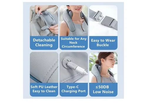 6D Electric Neck and Shoulder Massager with Heat image indicator(3)
