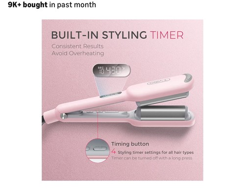TYMO ROVY 1” Hair Waver Pink - photo 2