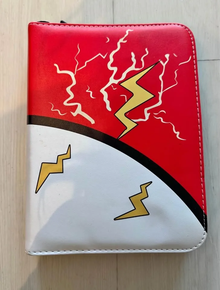 Pokemon binder filled with cards