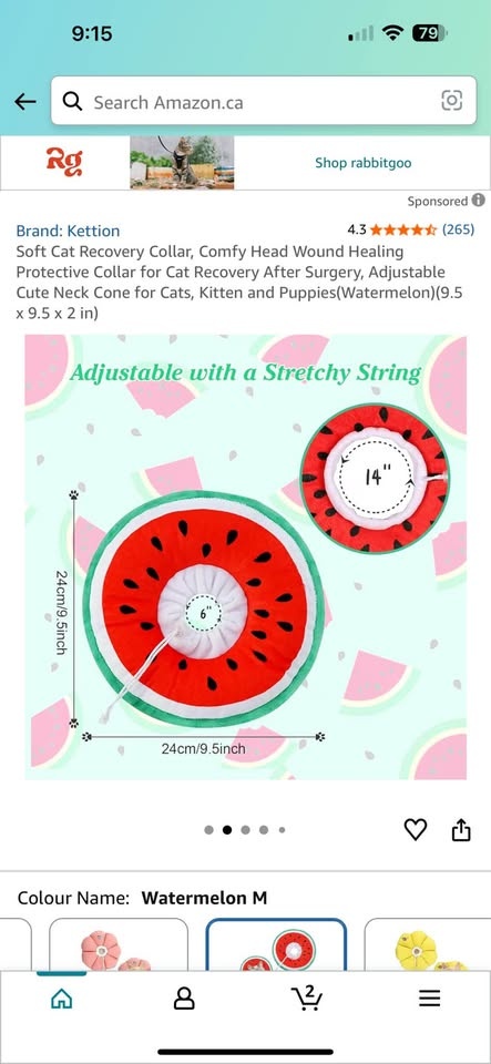Adjustable Cat Cone Collar - photo 5