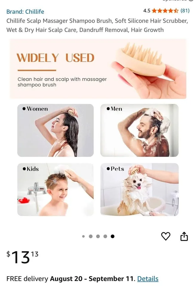 Scalp Massager & Facewash Wristband image indicator(4)