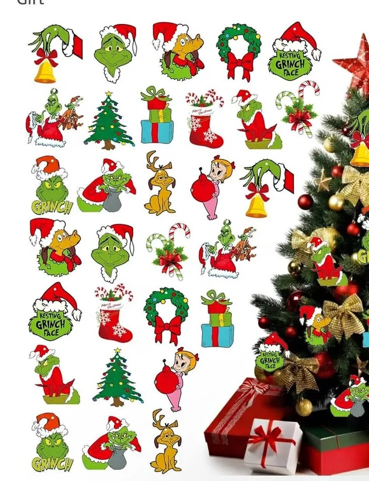 Grinch Christmas magnets for car, fridge