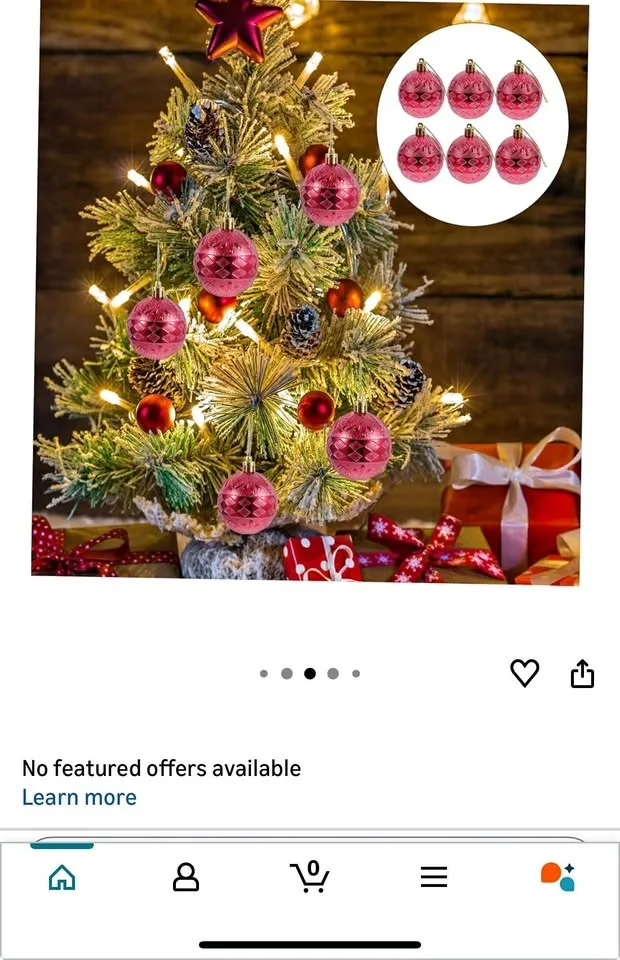 6pcs Christmas ornaments