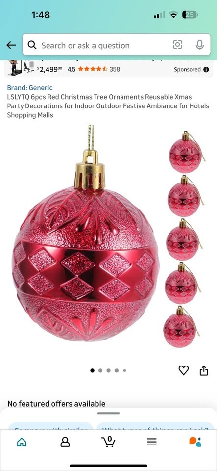 6pcs Christmas ornaments - photo 3