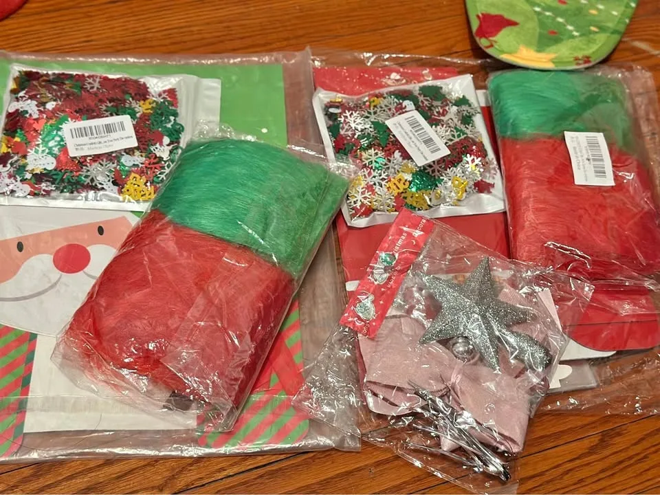 Christmas bags& decors