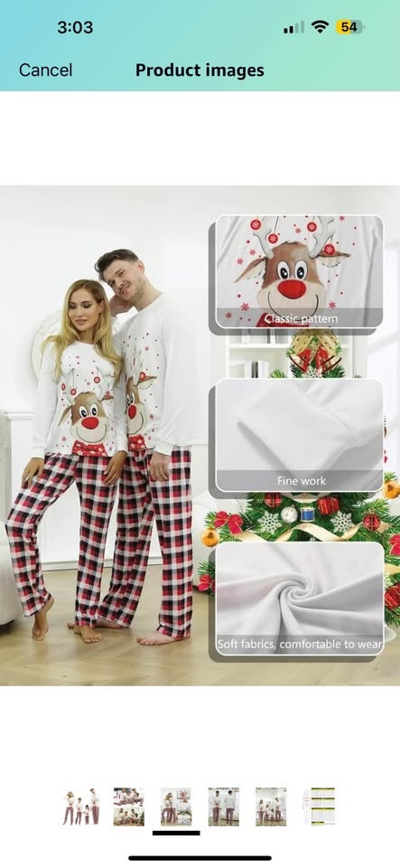 Christmas pj set - XL size - photo 2