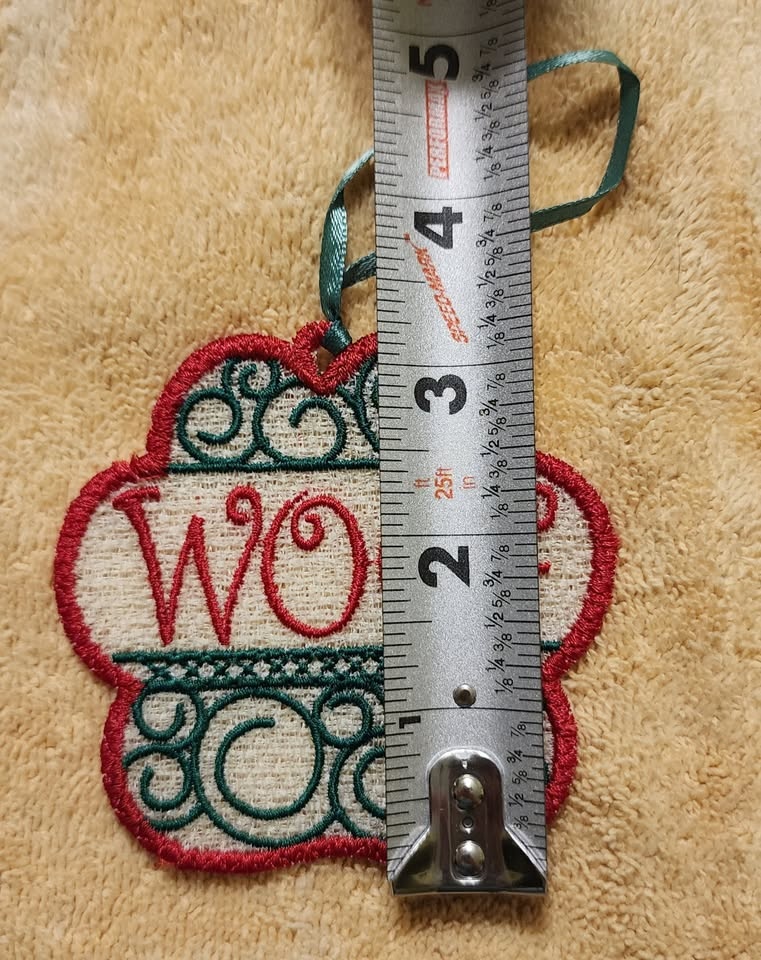 "Woof" Christmas ornament - photo 3