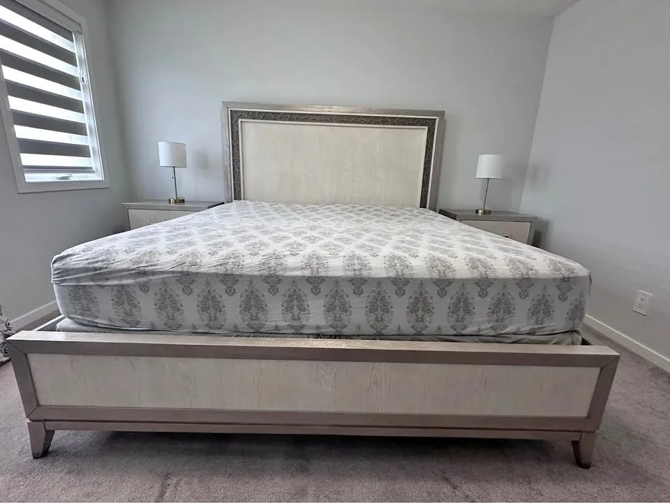 King size Bed and nightstands