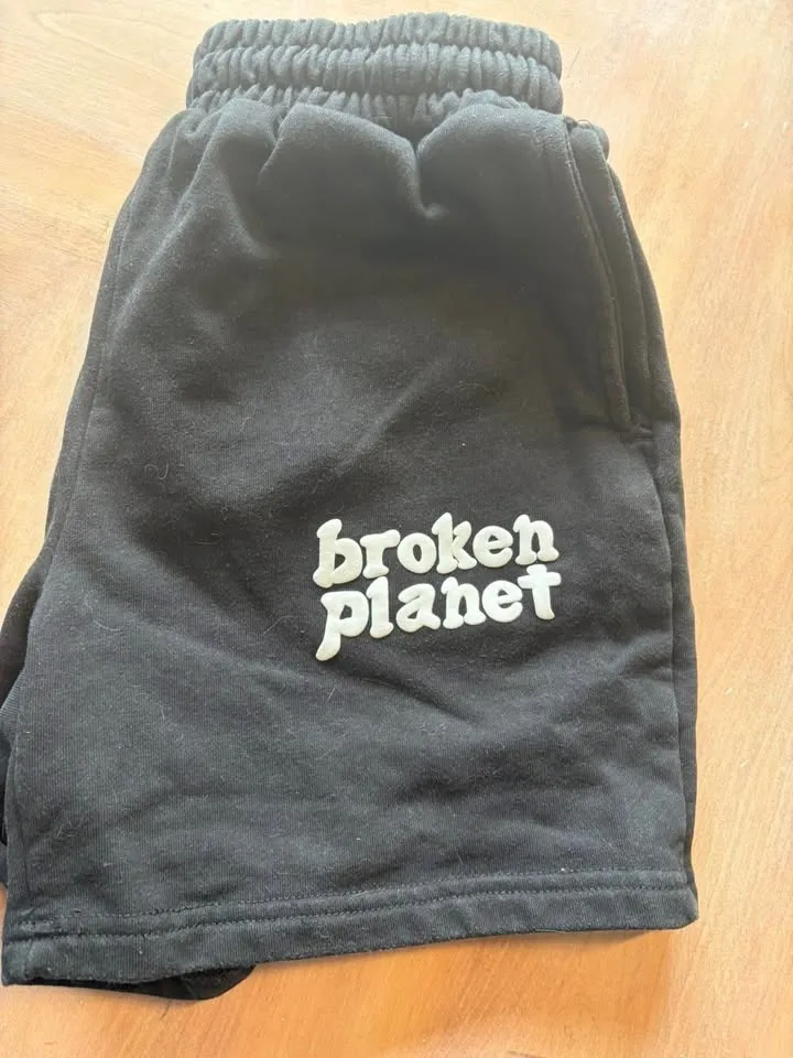 Broken Planet Black Sweat Shorts (Size Small) – Streetwear Style image indicator(2)