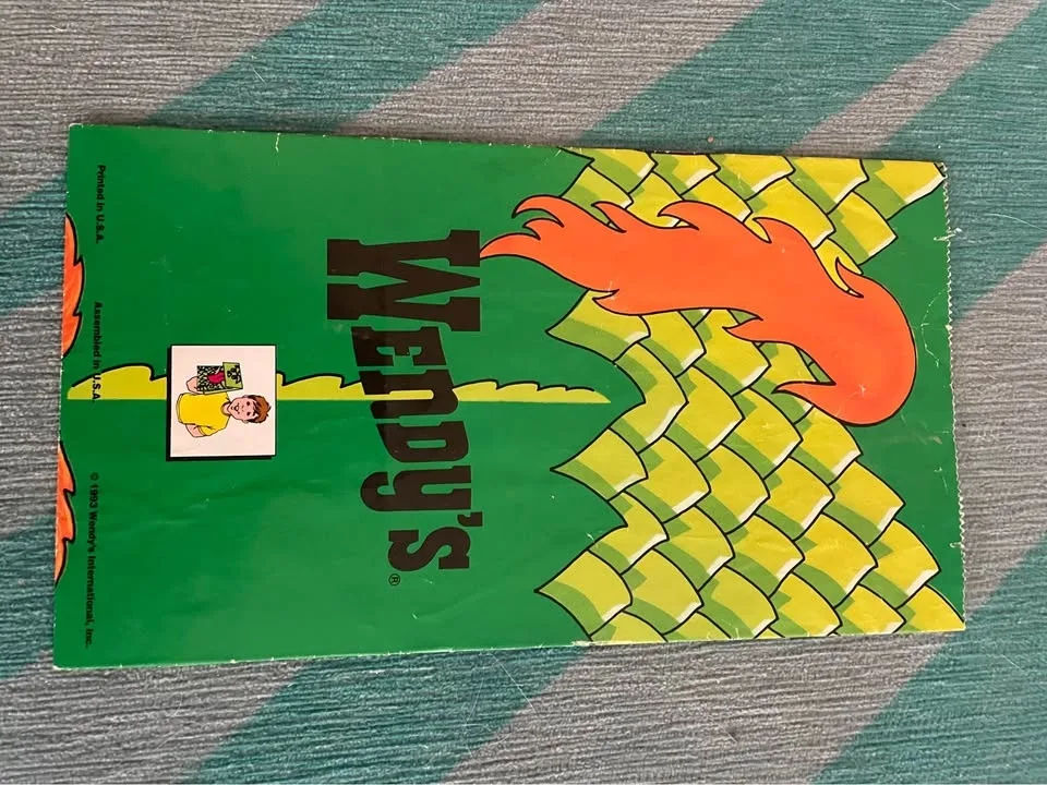 Vintage Wendy’s kids meal puppet bag image indicator(2)