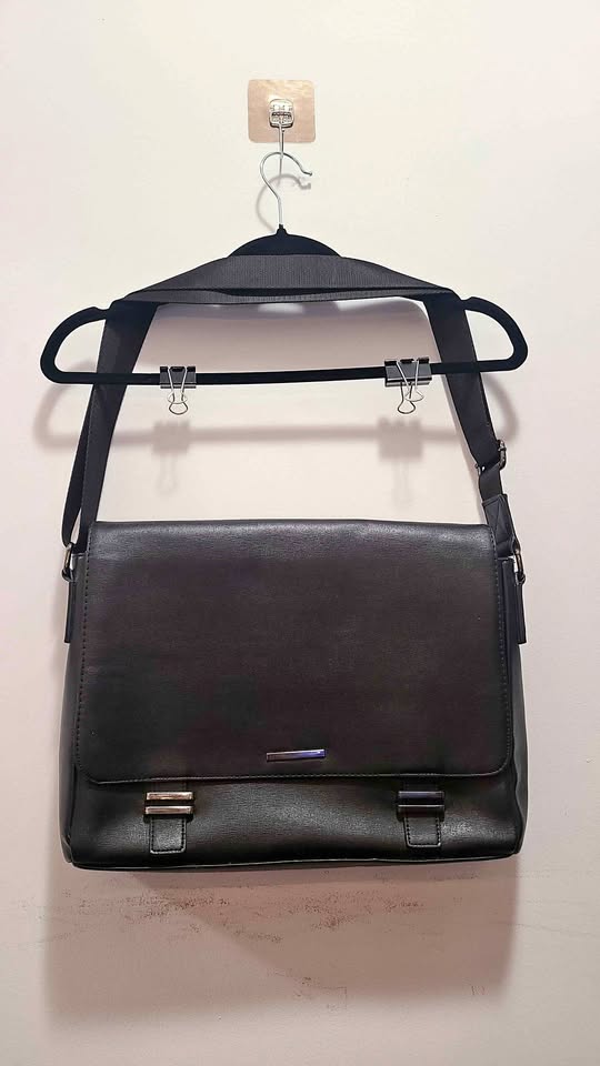 Zara Leather Messenger Laptop Shoulder Bag