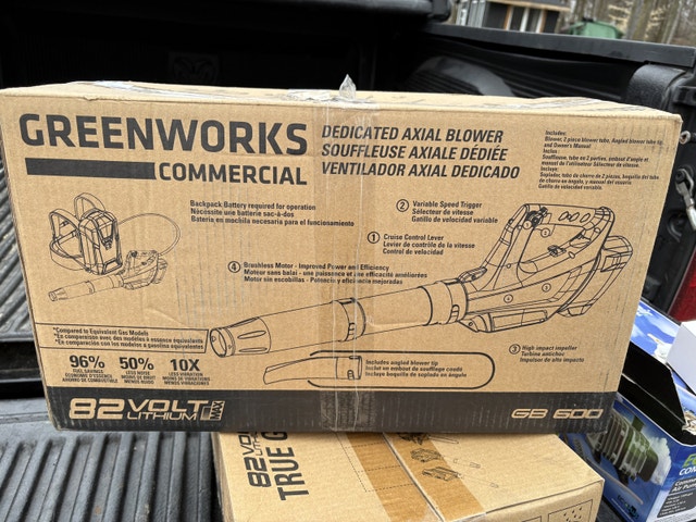 Greenworks 82V CB600 Axial Blower & harness (tool only) - photo 3