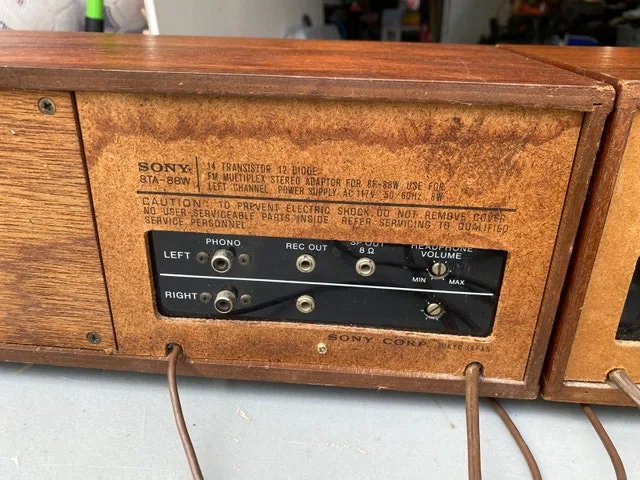 Vintage Sony fm am solid state stereo adaptor 8F-88w image indicator(4)