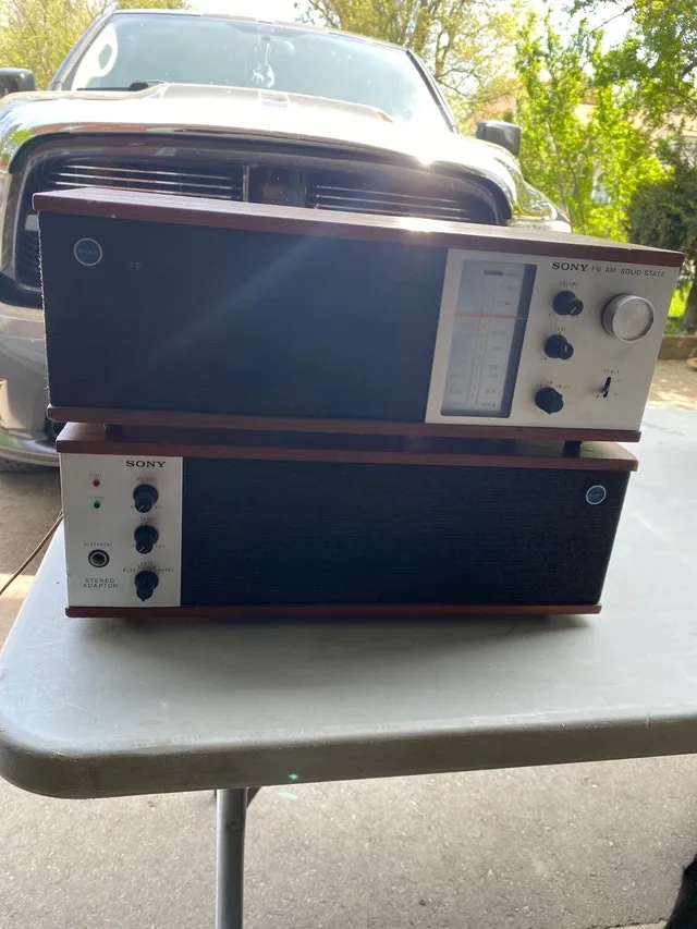 Vintage Sony fm am solid state stereo adaptor 8F-88w image indicator(5)