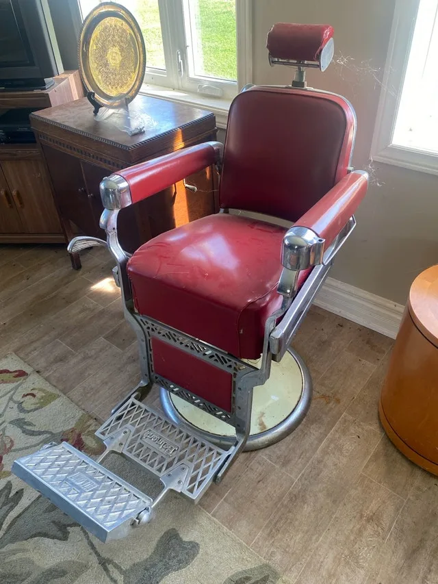 Belmont Vintage barber chair all original image indicator(2)