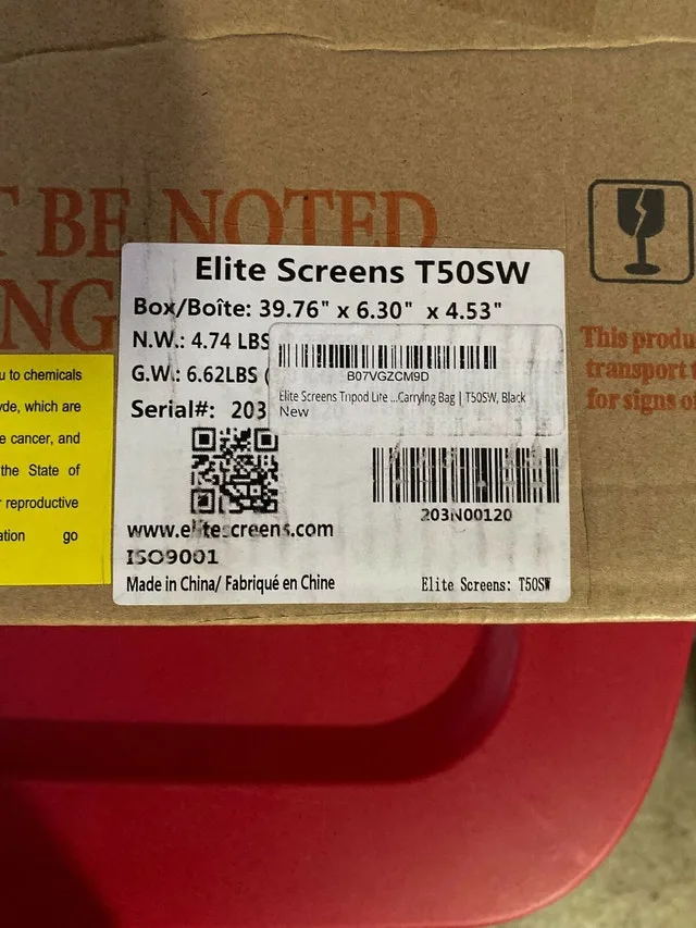 Elite screens T50sw