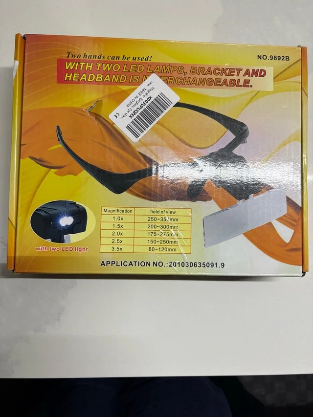 LED Headband Magnifier Glasses