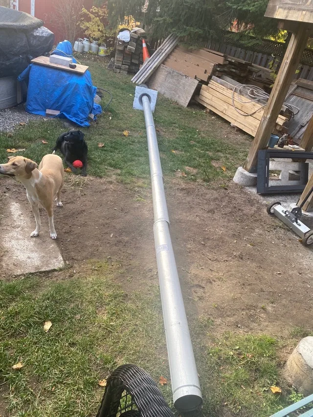 Type “B” gas vent pipe 280” long 5.5” wide