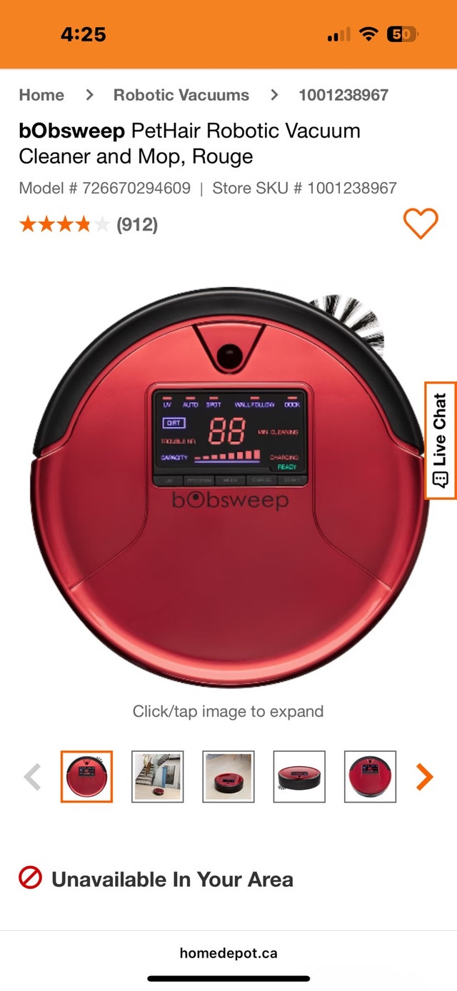 bObsweep PetHair robot vacuum/mop - photo 5