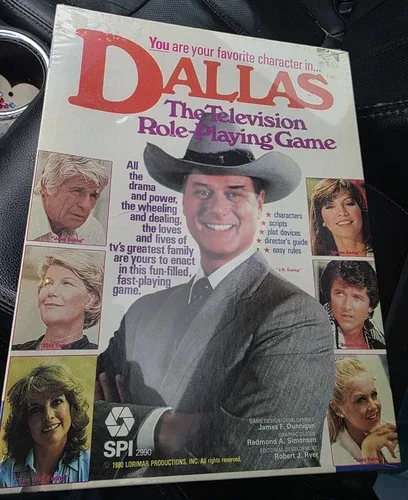 Dallas Role-Playing Game SPI2990 1980 NEW SEALED Vintage Rare