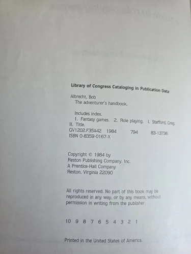 Adventurer's Handbook RPG Guide image indicator(3)