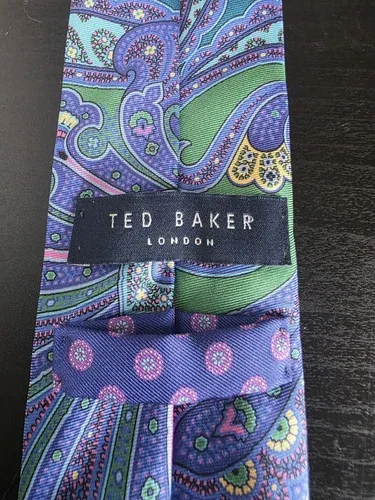 Ted Baker London Italian Silk Tie Flower Pattern image indicator(3)