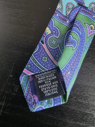 Ted Baker London Italian Silk Tie Flower Pattern image indicator(4)