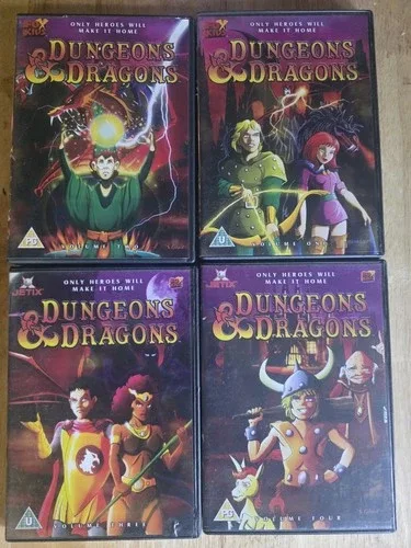 D&D Animated Series Complete Vol 1–4 Jetix Fox Kids DVDs