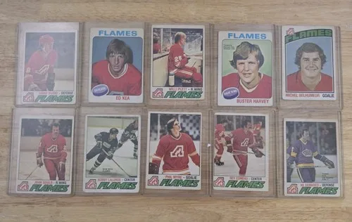 Vintage 70s NHL Hockey OPC Atlanta Flame Card Lot Of 10