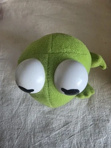 Vintage Baby Kermit the Frog 7" Plush 1987 Jim Henson Muppets image indicator(5)