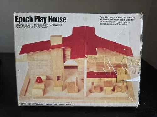 Epoch Play Castle & House Vintage 70s Japan Toy Complete READ image indicator(7)