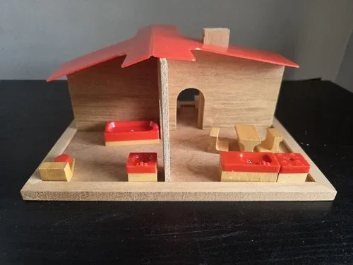 Epoch Play Castle & House Vintage 70s Japan Toy Complete READ image indicator(10)