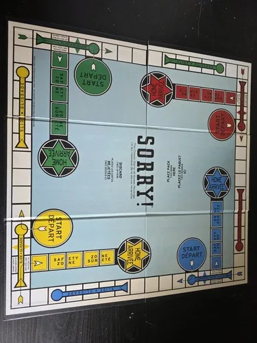 SORRY Vintage Game Collection in Wooden Wood Box Case CIB image indicator(4)