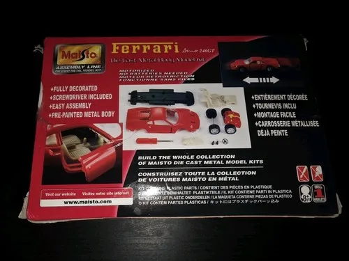 Maisto Ferrari Dino 246 GT Die-Cast Model Kit 2003 image indicator(2)