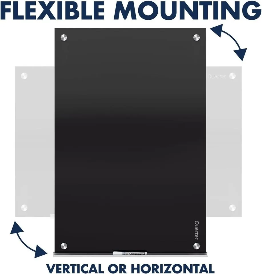 Quartet Glass Dry Erase Board,White Board, and Chalk markers image indicator(2)