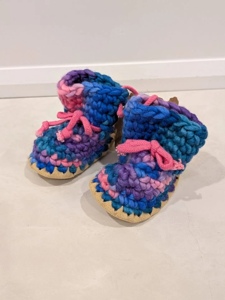 Padraig Cottage Child Slipper Pink Multi Age 3-18 Months