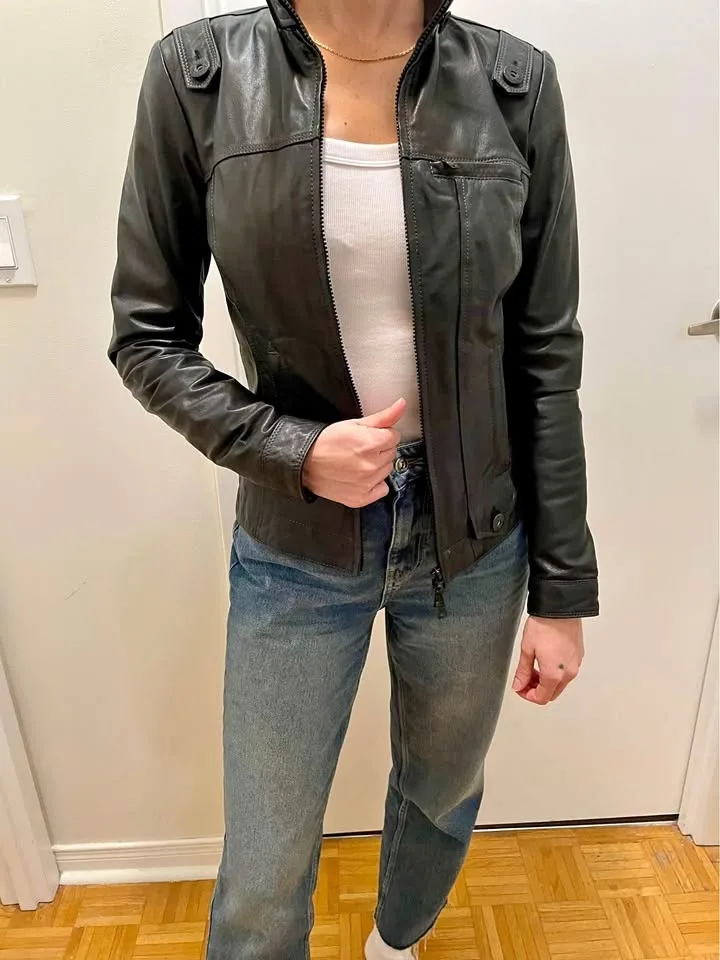 Danier- woman’s black leather jacket