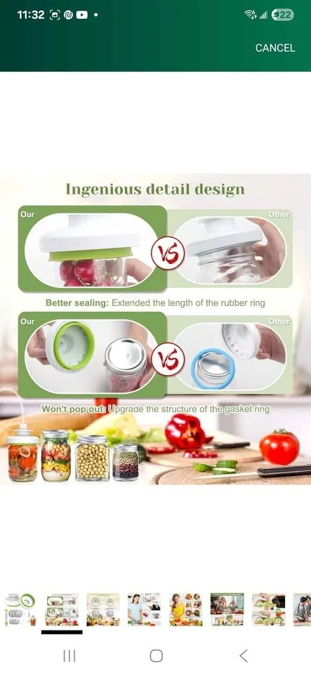 Mason Jar Vacuum Sealer Kit image indicator(4)